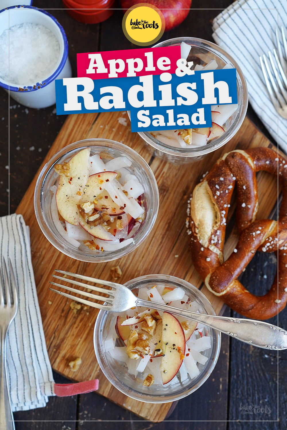 Quick Apple & Radish Salad | Bake to the roots