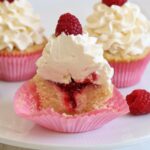 White Chocolate Raspberry Cheesecake Cupcakes | Bake to the roots