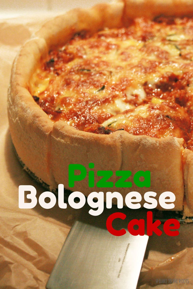 Pizza Bolognese Cake | Bake to the roots