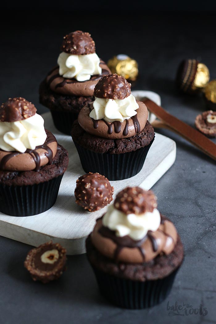 Death by Chocolate Cupcakes mit Nutella & Ferrero Rocher