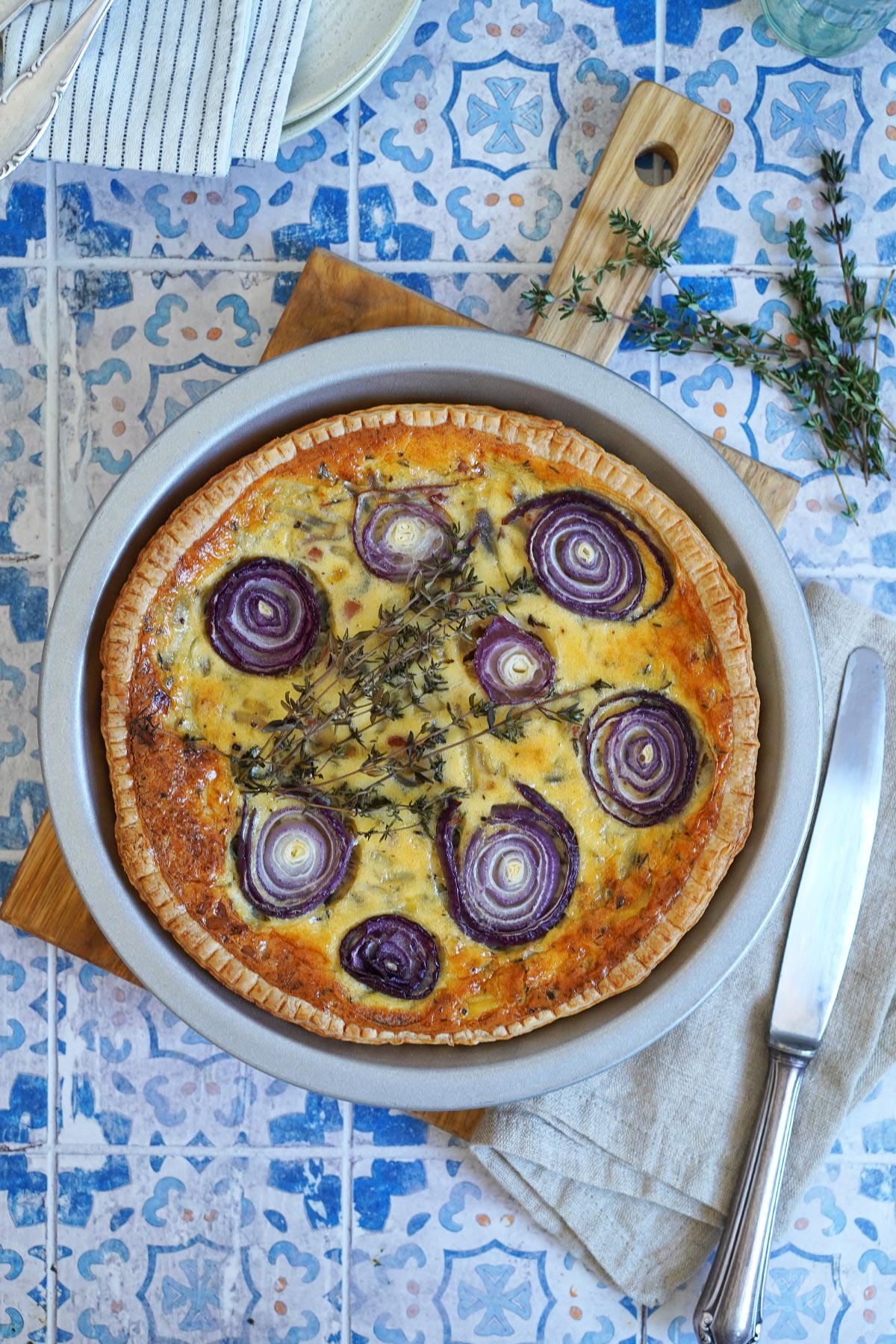 Zwiebel & Bacon Quiche | Bake to the roots