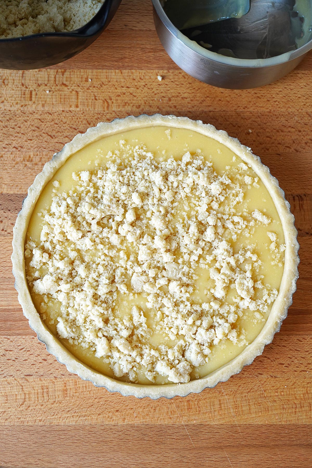 Einfache Zitronen Streusel Tarte | Bake to the roots