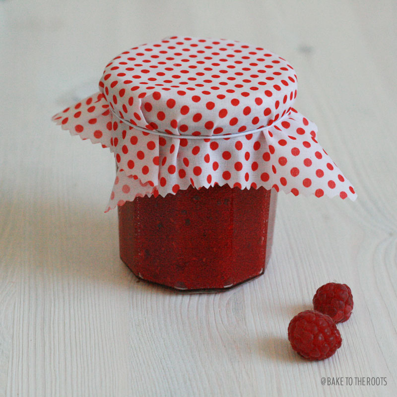 Homemade Raspberry Vanilla Jam | Bake to the roots