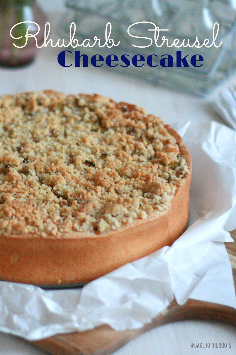 Rhubarb Streusel Cheesecake