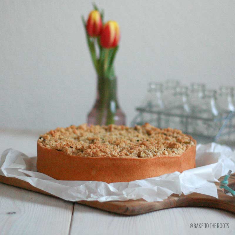 Rhubarb Streusel Cheesecake | Bake to the roots