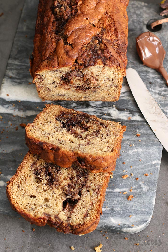 Banana Nutella Bread | Bake to the roots