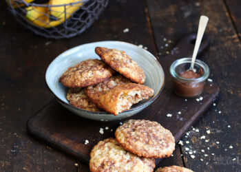 Banana Nutella Cookies | Bake to the roots