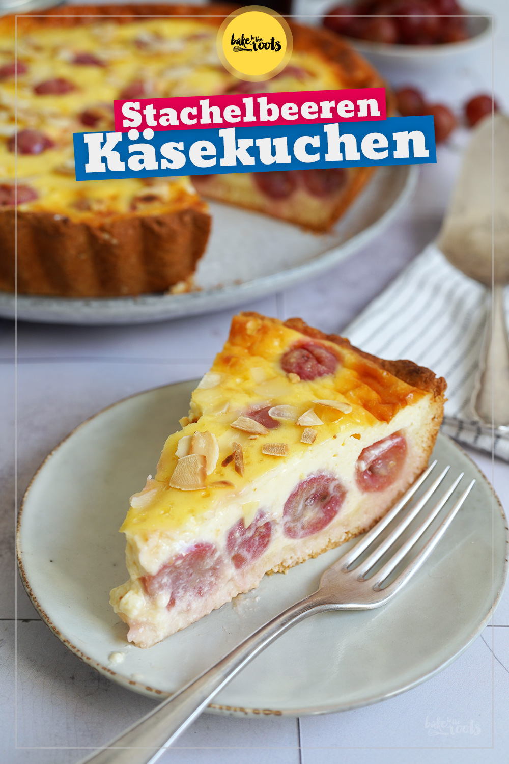 Rustikaler Stachelbeeren Käsekuchen | Bake to the roots