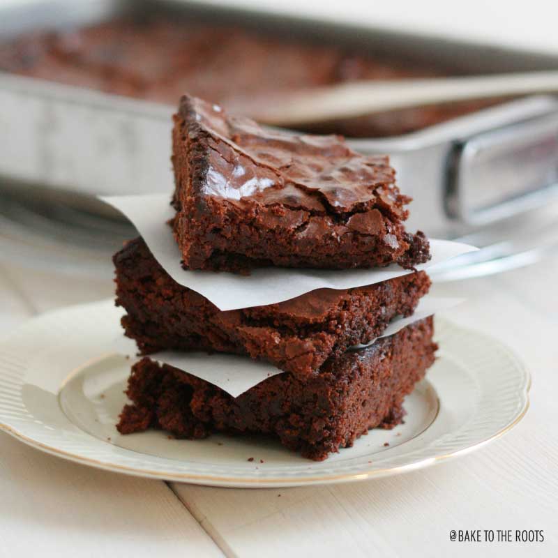 Nutella Fudge Brownies | Bake to the roots