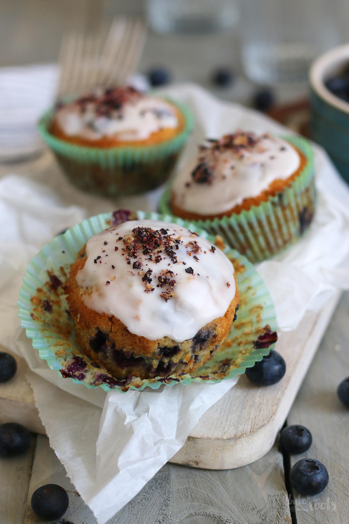 Blueberry Lemon Muffins | Bake to the roots