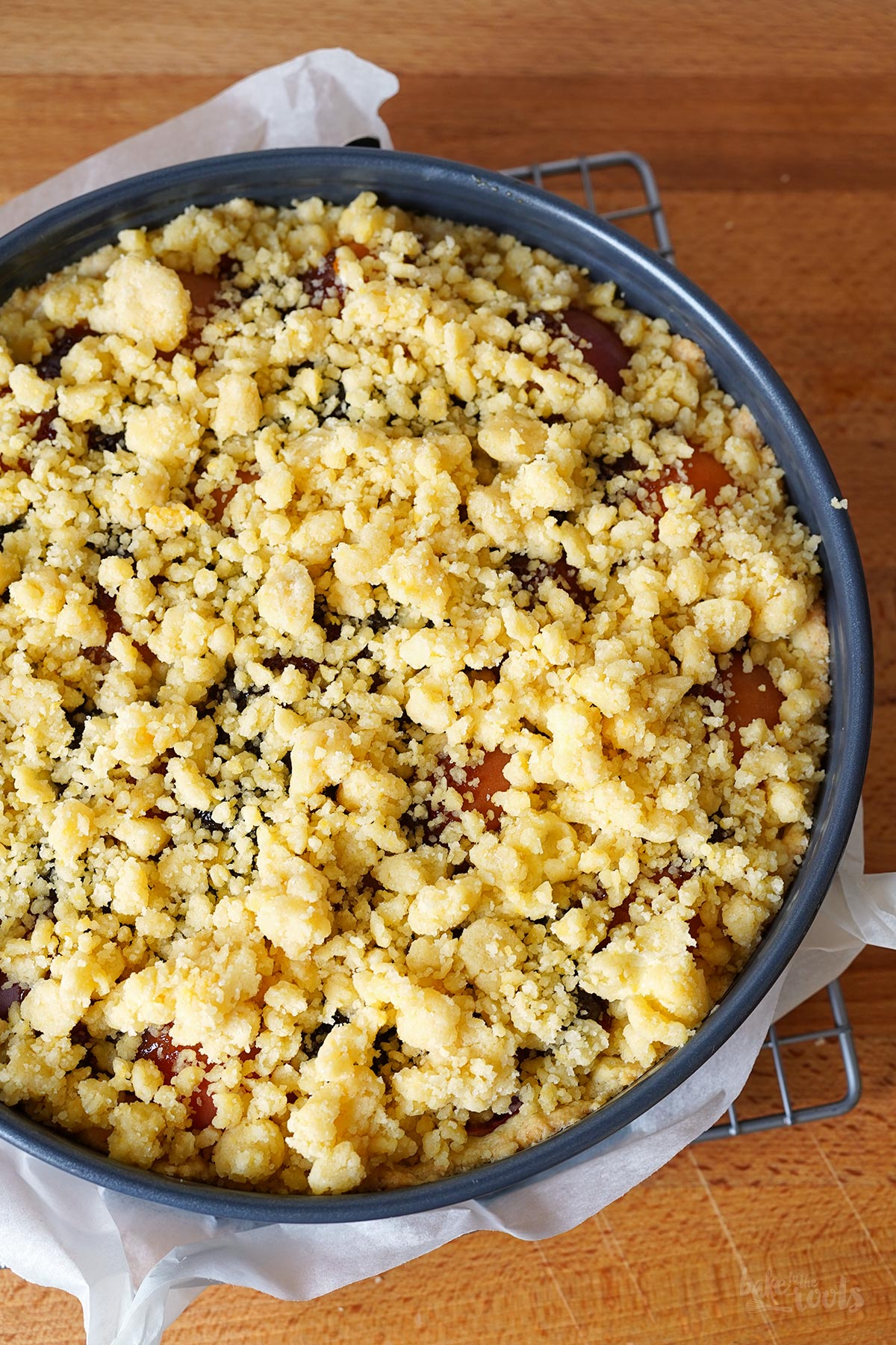 Aprikosen Streusel Käsekuchen | Bake to the roots