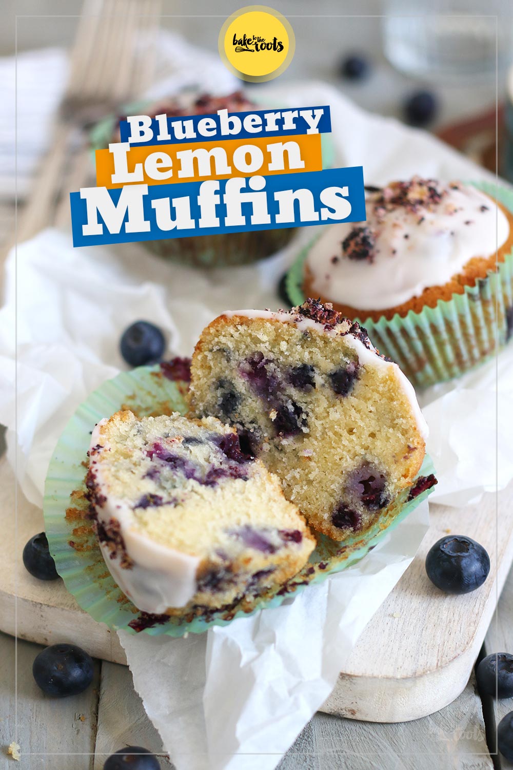 Blueberry Lemon Muffins | Bake to the roots