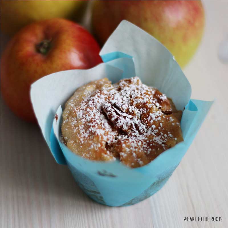 Apple Walnut Muffins | Bake to the roots