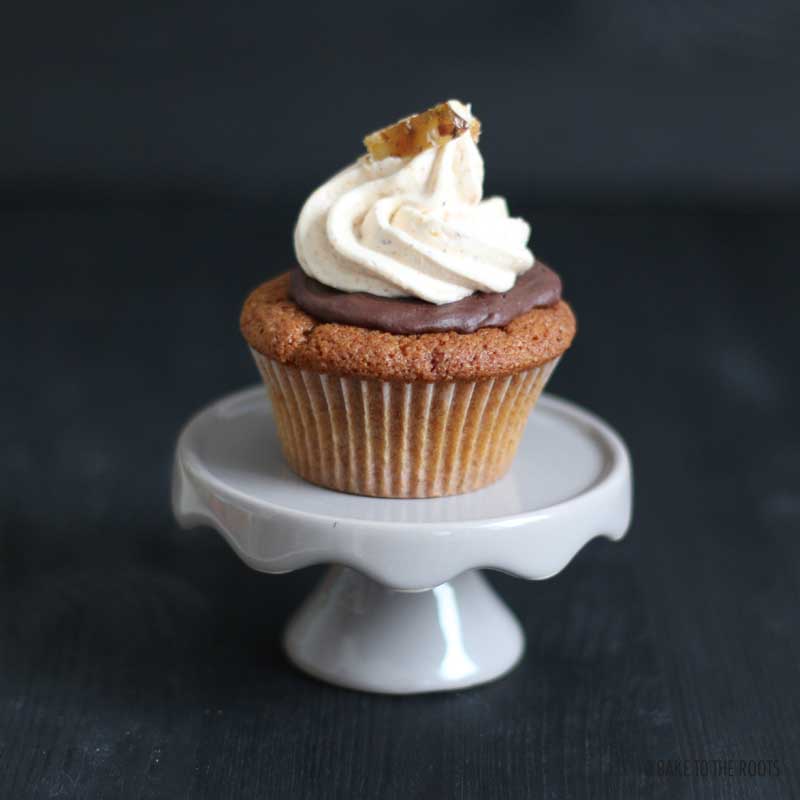 Hazelnut Praline Cupcakes | Bake to the roots