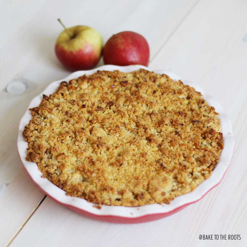 Apple Walnut Pie | Bake to the roots