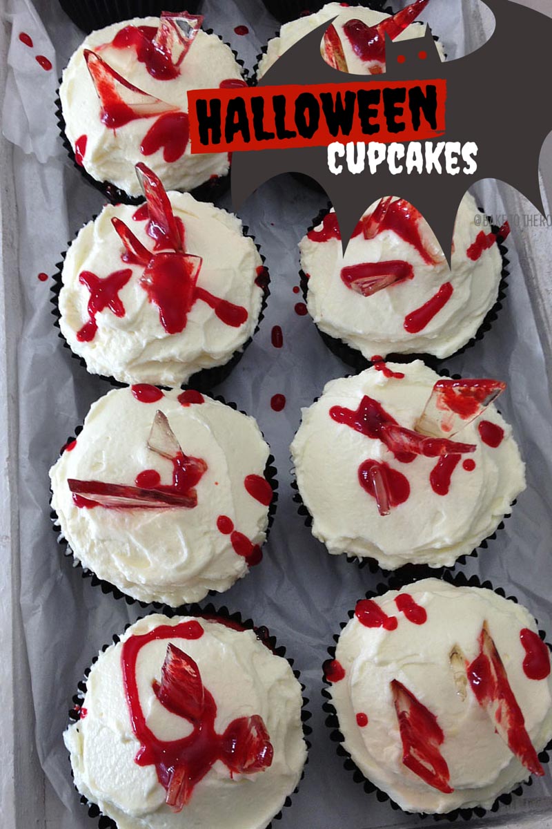 Halloween Cupcakes - Bloody Mess and Graveyard Cupcakes
