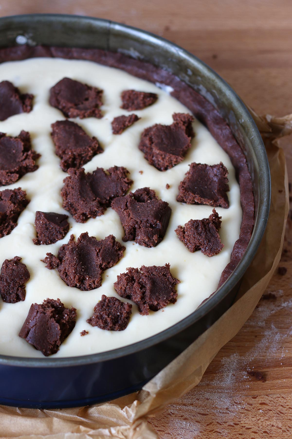 Russischer Zupfkuchen aka. Chocolate Cheesecake | Bake to the roots