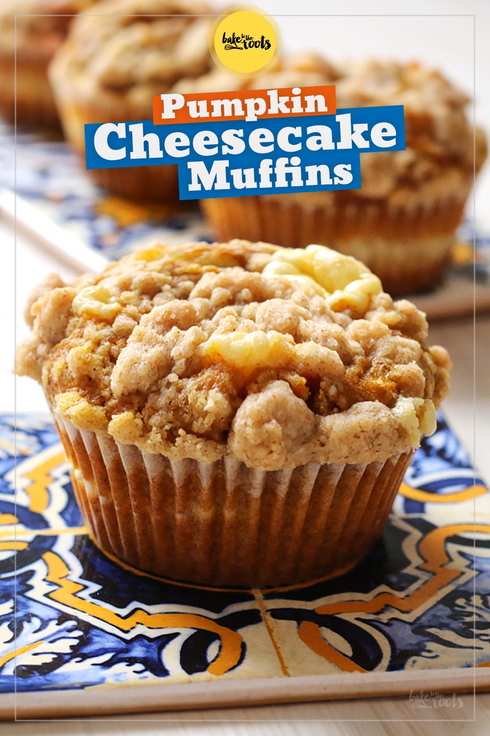 Pumpkin Cheesecake Muffins | Bake to the roots