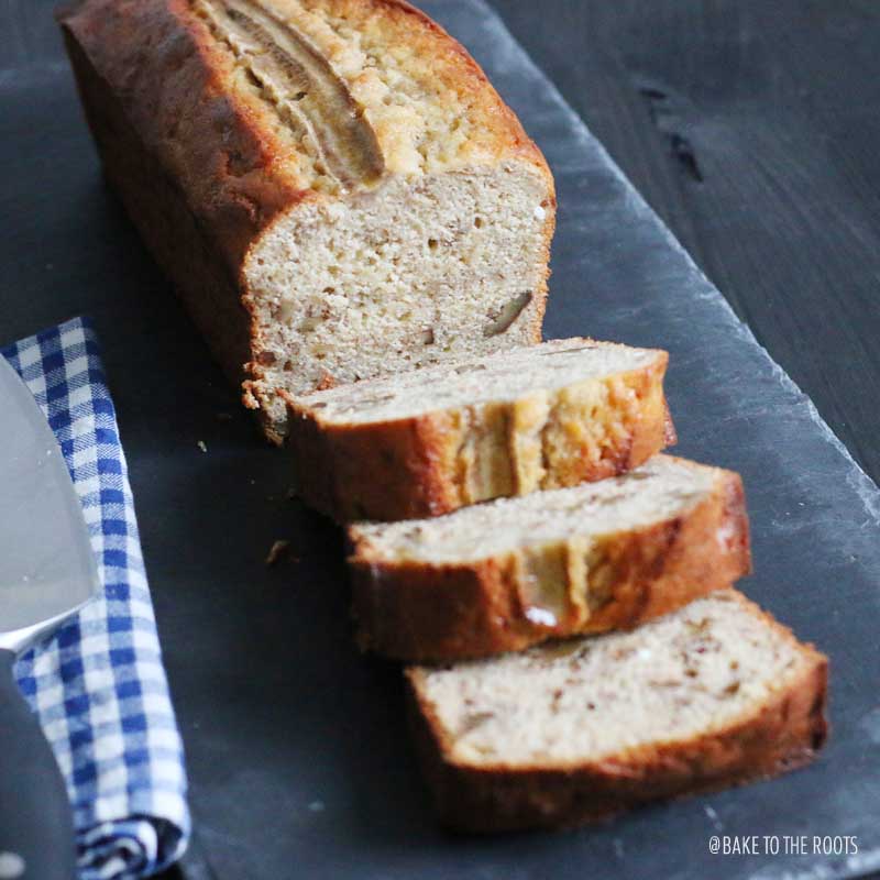 Browned Butter Bourbon Banana Bread | Bake to the roots