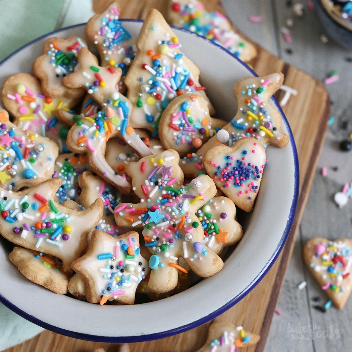 Bunte Ausstecherle aka. Einfache Butterplätzchen
