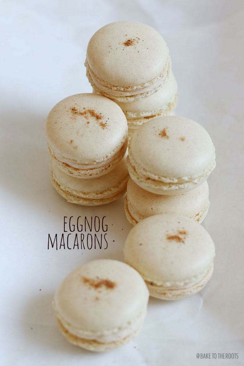 Eggnog Macarons | Bake to the roots