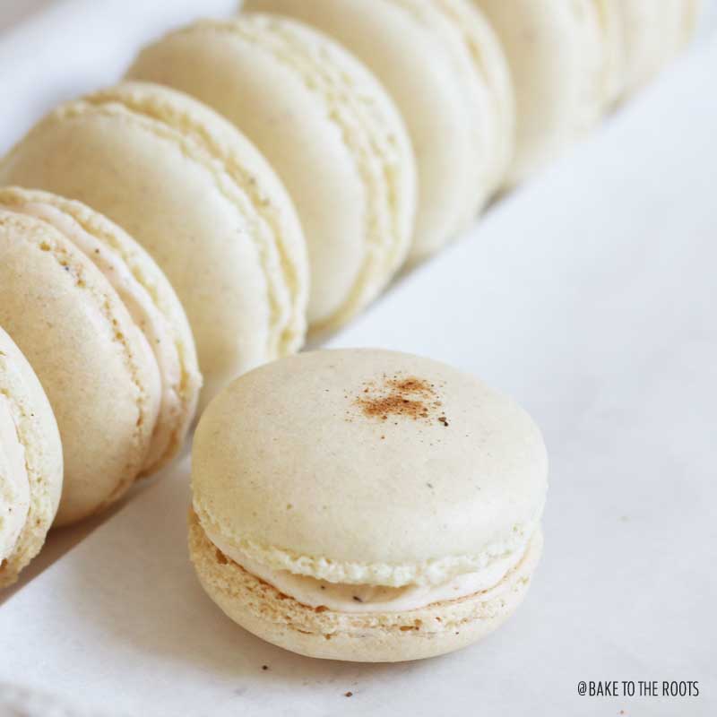 Eggnog Macarons | Bake to the roots