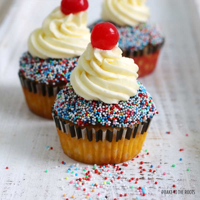 Banana Split Cupcakes | Bake to the roots