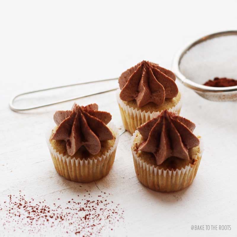 Mini Banana Cupcakes with Nutella Buttercream | Bake to the roots