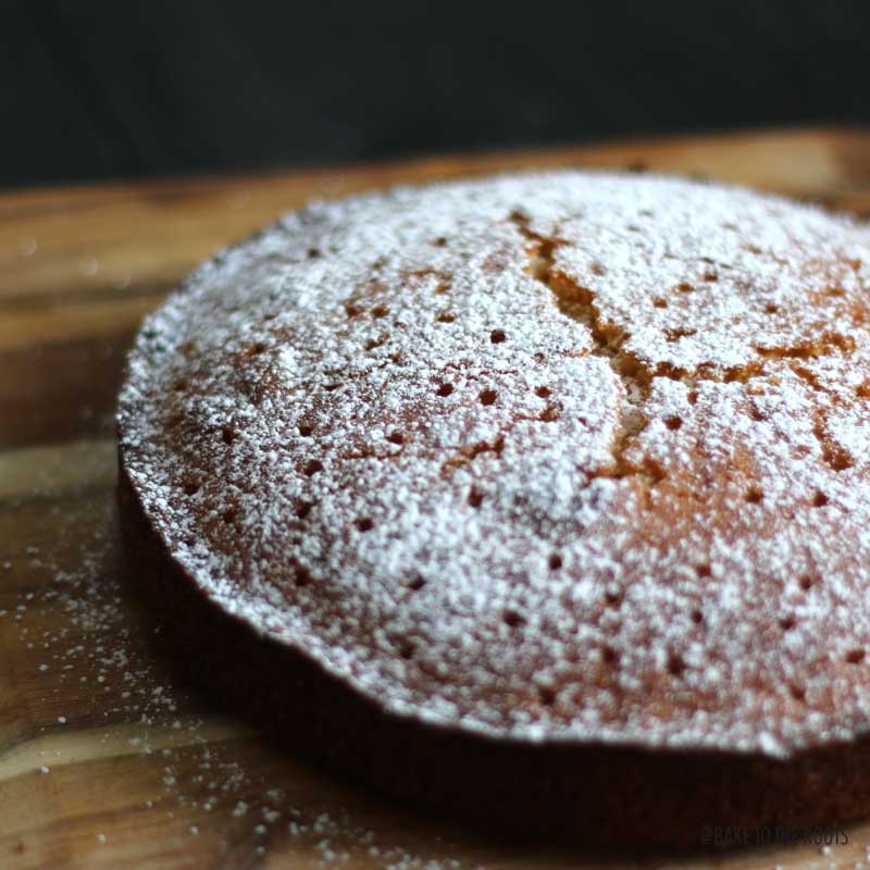 Lemon Lavender Polenta Cake | Bake to the roots