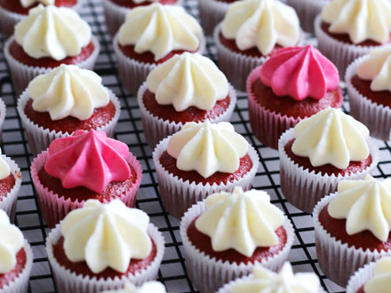 Valentine's Day Mini Beet Root Red Velvet Cupcakes | Bake to the roots