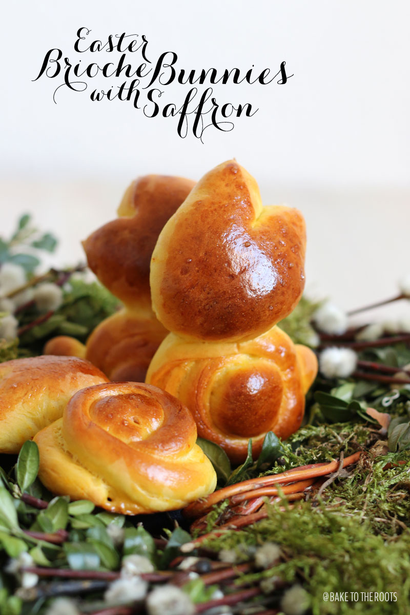 Brioche Osterhasen mit Safran