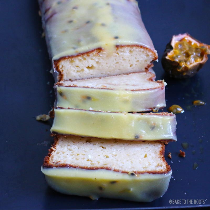 Greek Yoghurt Passion Fruit Cake | Bake to the roots
