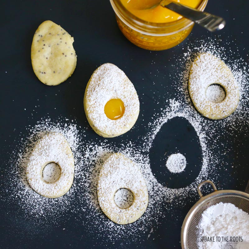 Poppy Seed Easter Egg Cookies | Bake to the roots