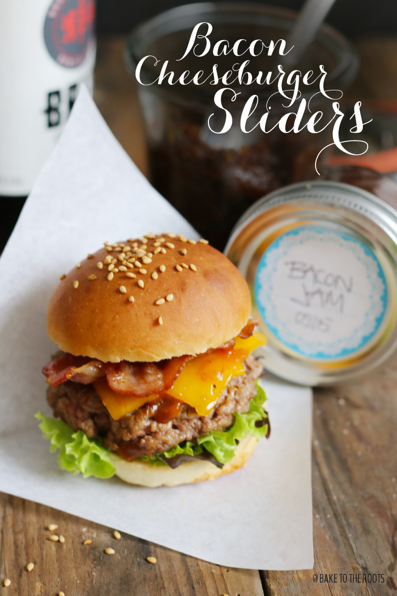 Bacon Cheeseburger Sliders with Bacon Jam | Bake to the roots