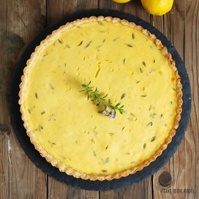 Lemon Thyme Tart | Bake to the roots