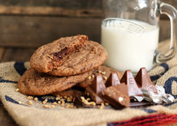 Toblerone Chocolate Cookies | Bake to the roots