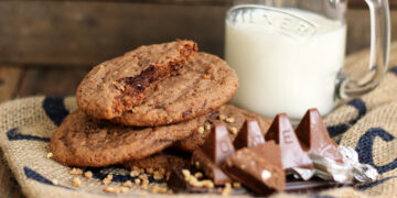 Toblerone Chocolate Cookies | Bake to the roots