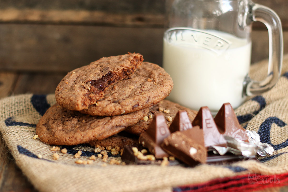 Toblerone Chocolate Cookies | Bake to the roots