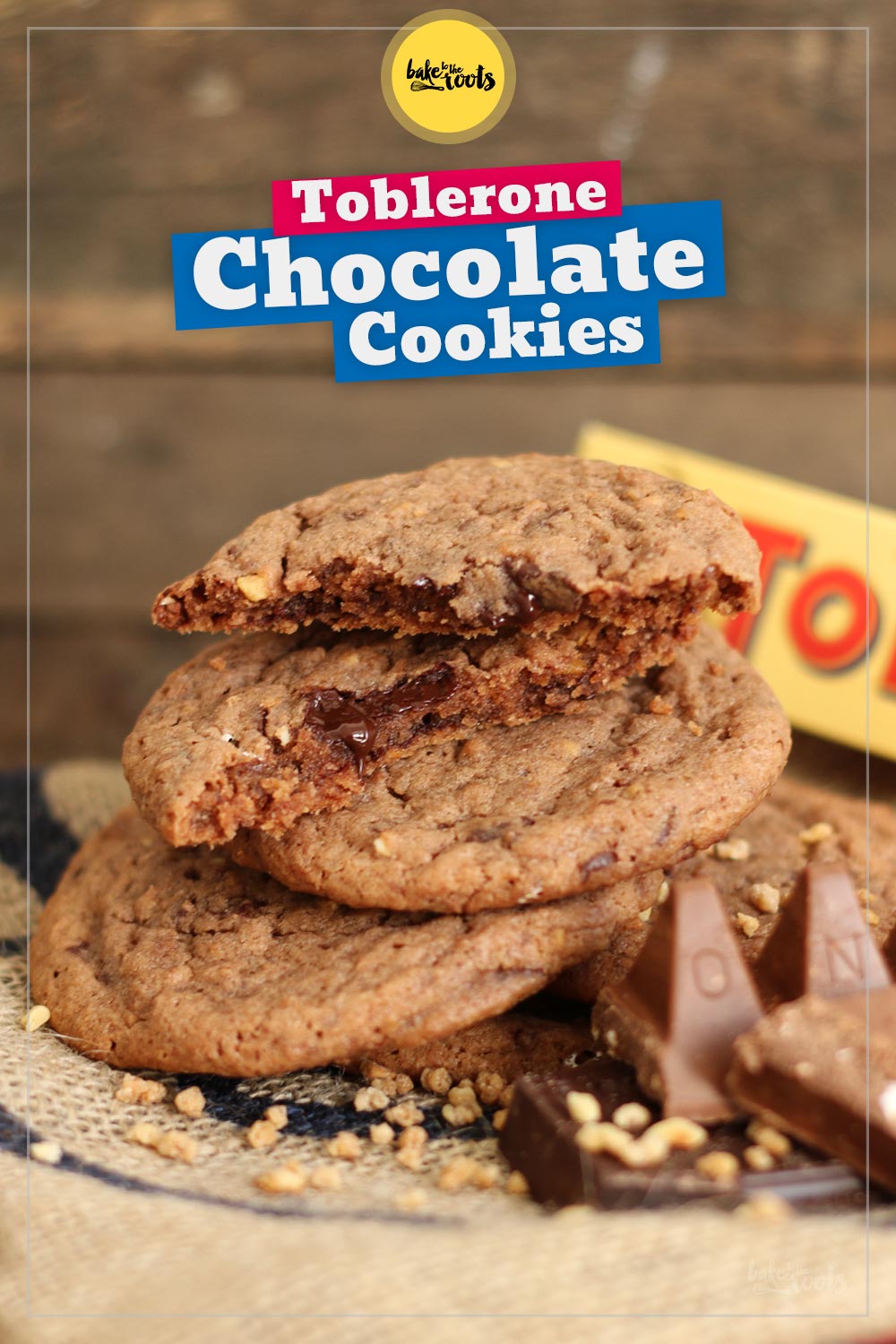 Toblerone Schokolade Cookies | Bake to the roots