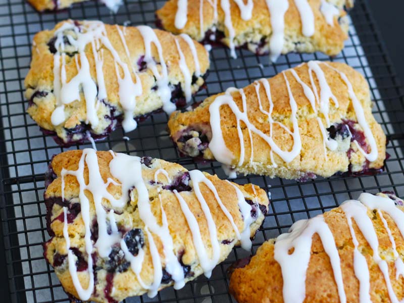 Blueberry Lemon Scones | Bake to the roots