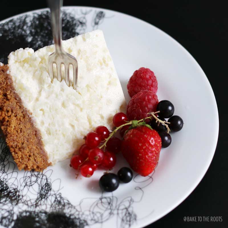 Orange Blossom Rice Pudding Cake with Fresh Berries | Bake to the roots