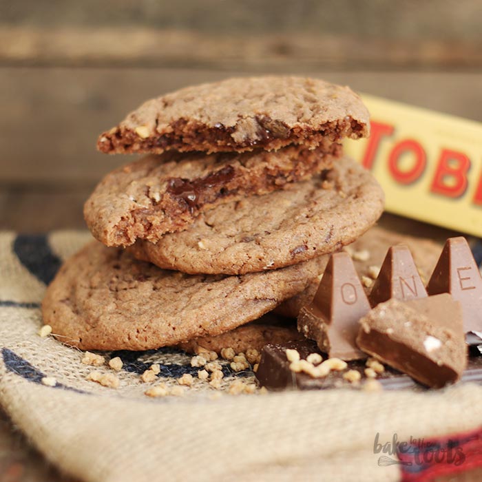 Toblerone Chocolate Cookies | Bake to the roots