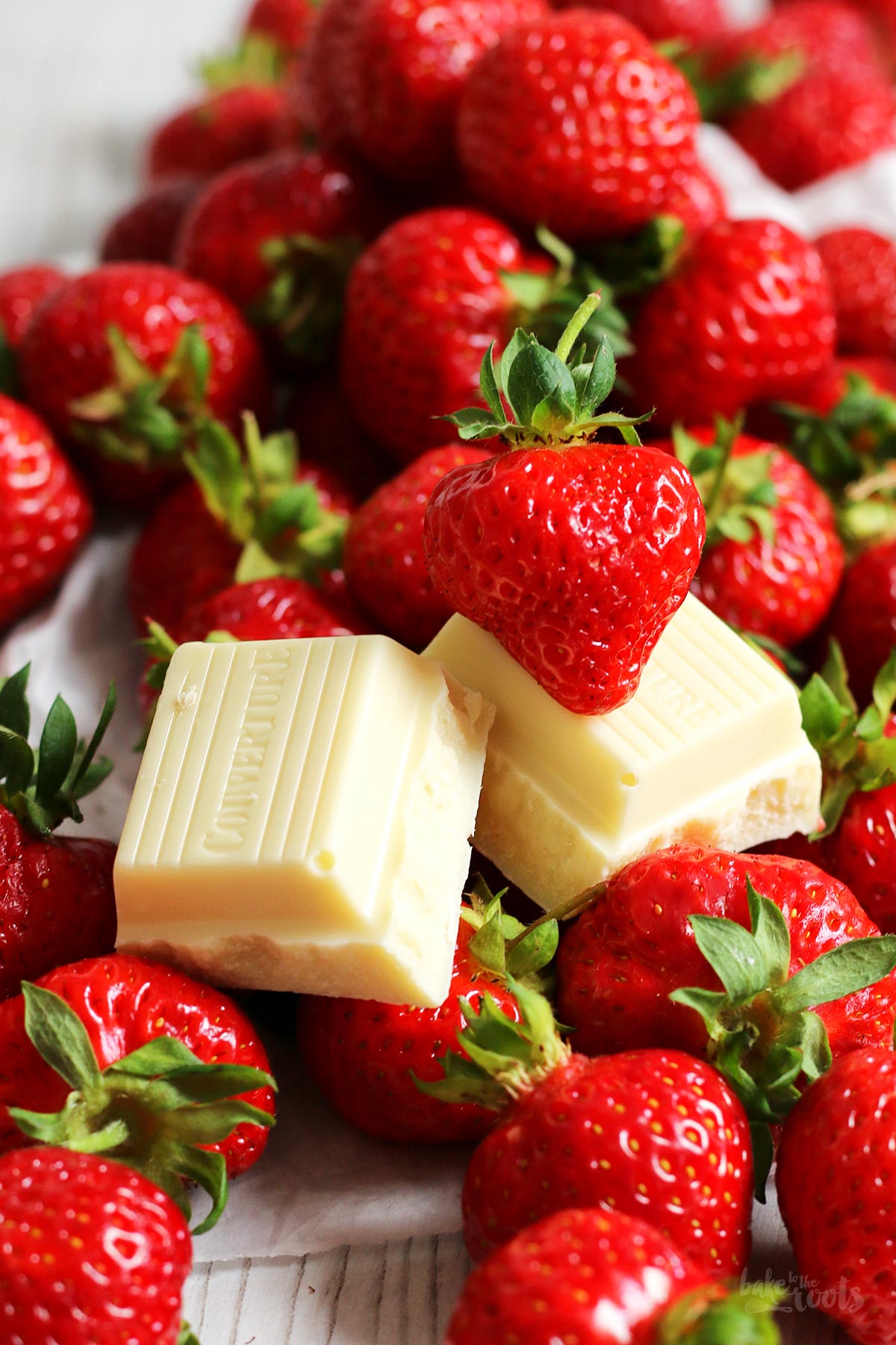 White Chocolate Cream Cheese Strawberry Cookies | Bake to the roots