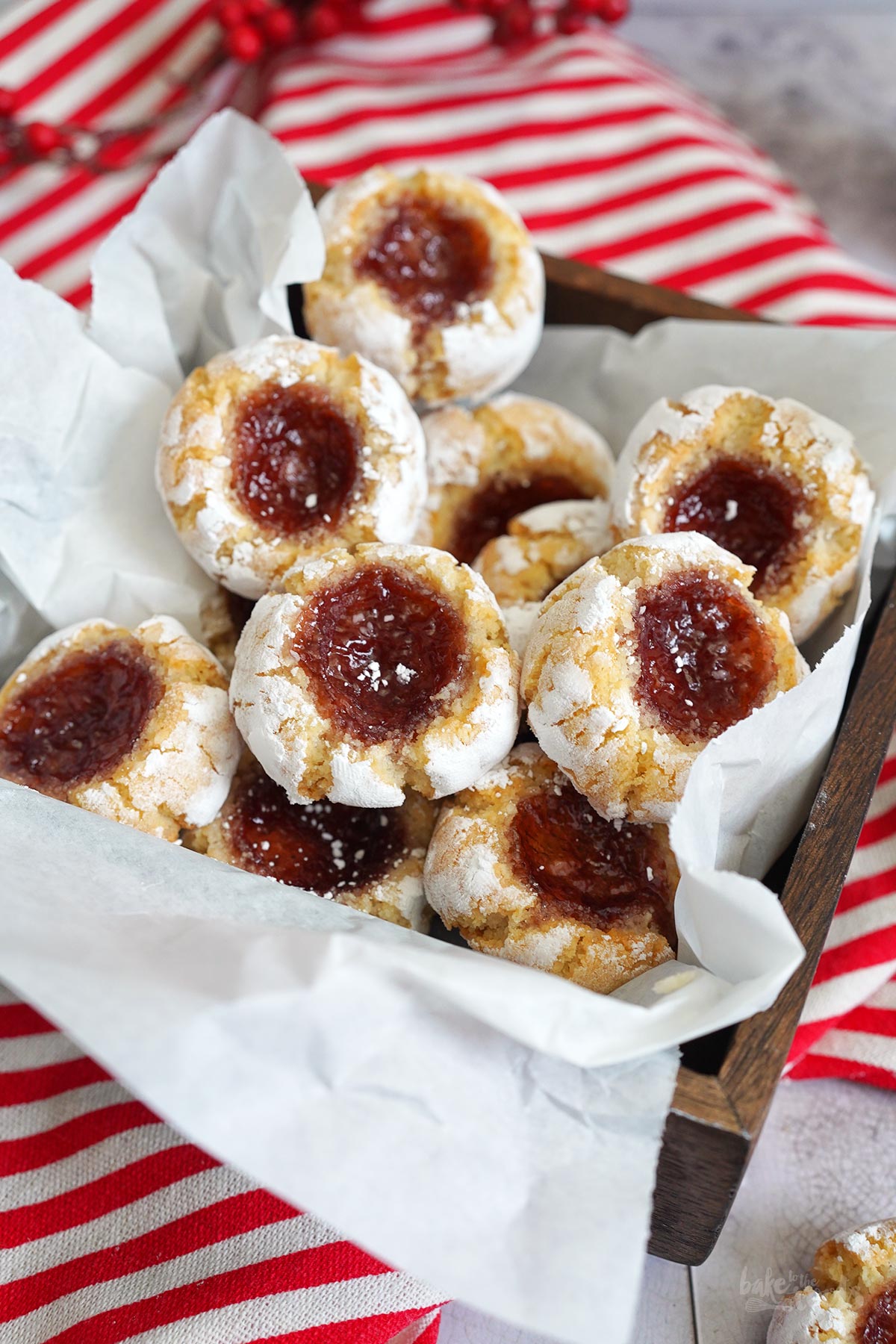 Himbeeren Amarettini Plätzchen | Bake to the roots