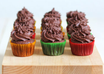 Mini Fudgy Chocolate Cupcakes | Bake to the roots
