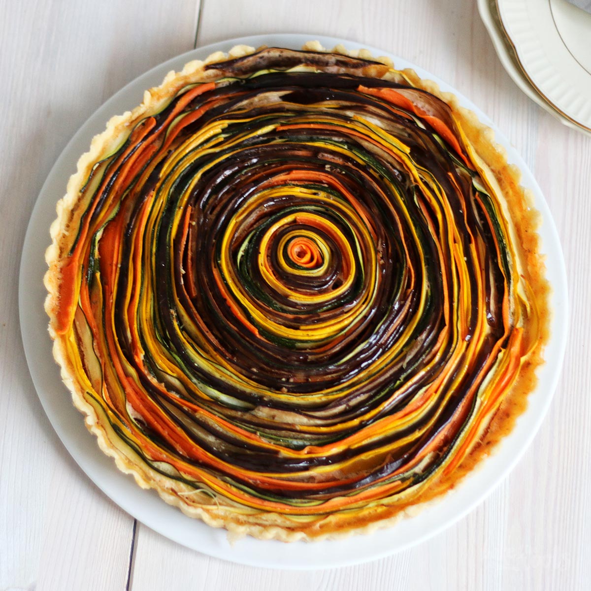 Gemüsetarte aka. Vegetable Spiral Tart | Bake to the roots