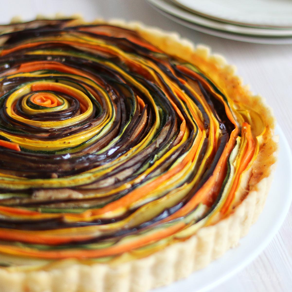 Gemüsetarte aka. Vegetable Spiral Tart | Bake to the roots
