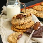 Nutella Stuffed Chocolate Cookies | Bake to the roots