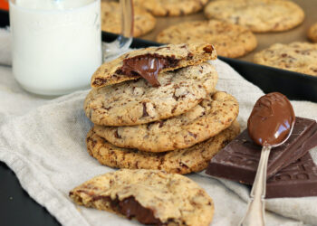 Nutella Stuffed Chocolate Cookies | Bake to the roots