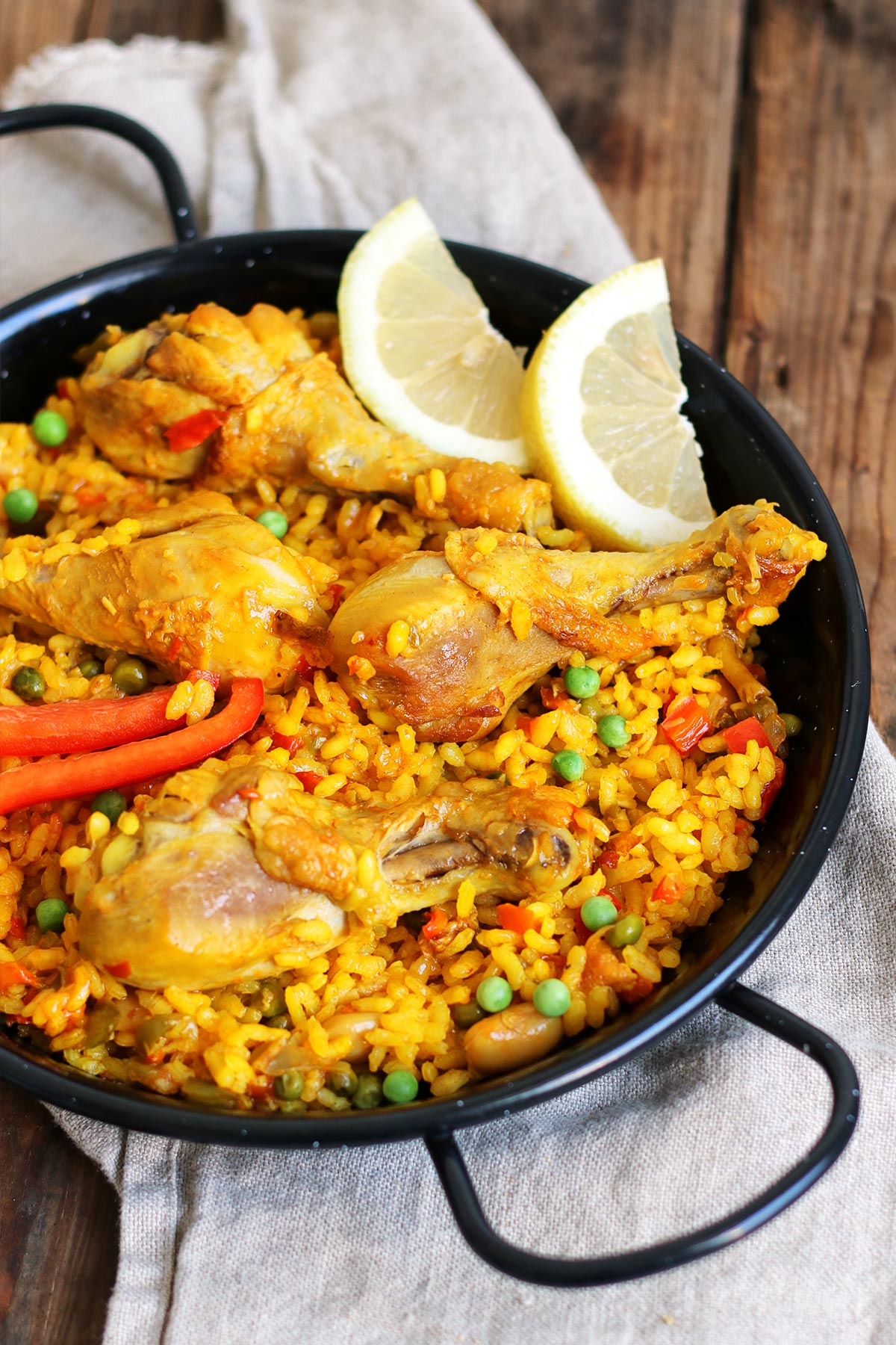 Einfache Paella mit Hühnchen aka. Paella con Pollo | Bake to the roots